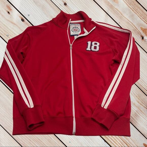 AEROPOSTALE Red NEW YORK CITY Full Zip Sweatshirt - Picture 2 of 5